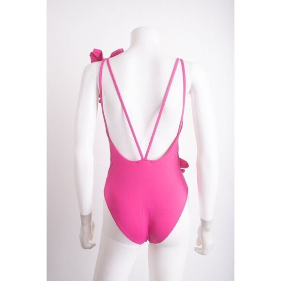 Zara Womens Swim Bathing Suit One Piece Ruffle Pink XS X-Small 2856/047 NWT - Picture 5 of 6